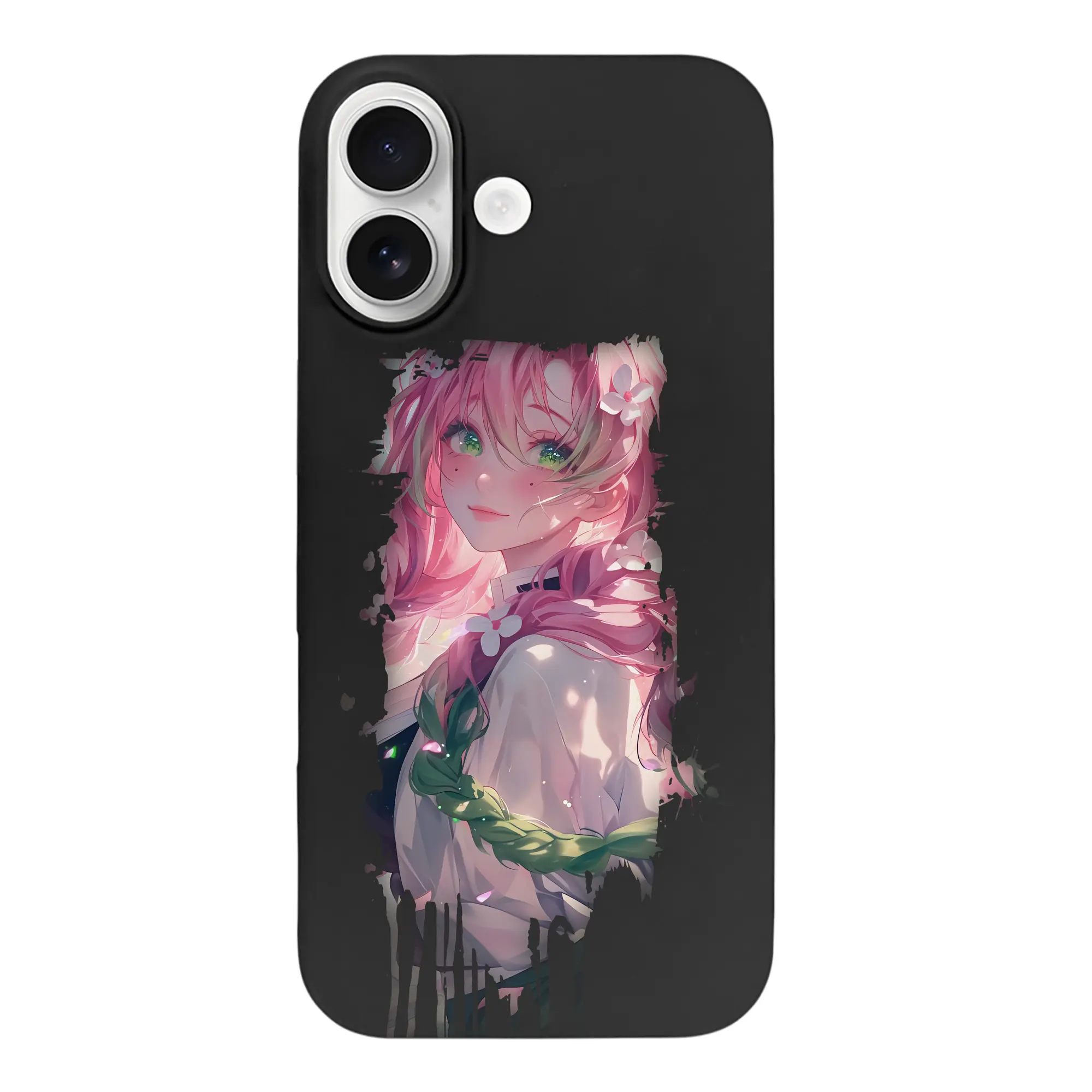 鬼滅の刃 グッズ,甘露寺 蜜璃 - iPhone 17 シリーズ シリコンケース 薄型 耐衝撃 指紋防止 ソフトタッチカバー 精密フィット 傷防止 保護ケース iPhone 17/17 Air/17 Pro/17 Pro Max 対応